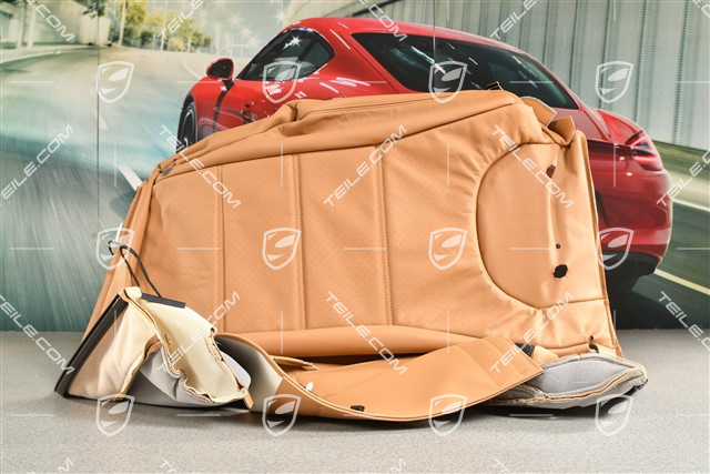 Lehnenbezug, Glattleder, Rücksitz / Rückenlehne, Sandbeige, R