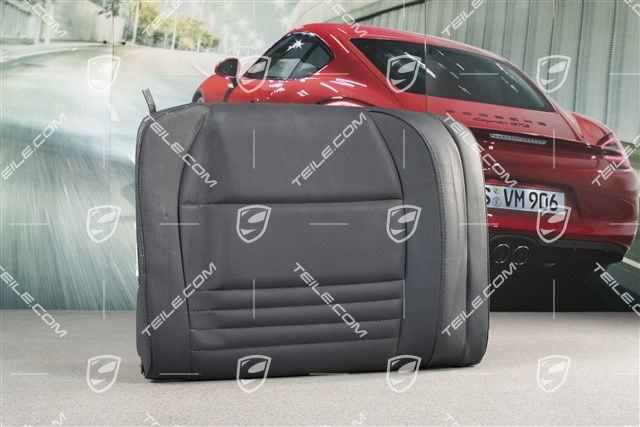 Back seat backrest, Rear, Leatherette, Metropole blue, Convertible, R