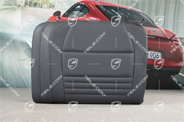 Back seat backrest, Rear, Leatherette, Metropole blue, Coupe, L