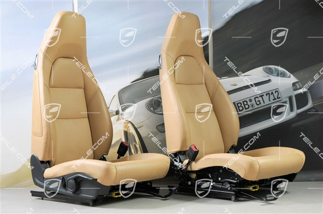 Sitze, leather Luxor Beige, set (L+R)