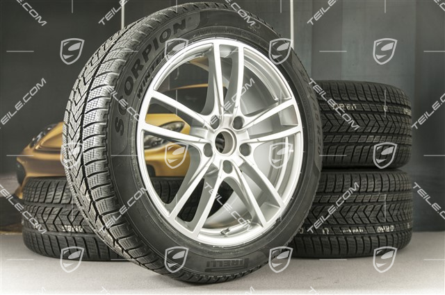 20-inch Cayenne COUPE Sport winter wheel set, rims 9J x 20 ET50 + 10,5J x 20 ET55 + Pirelli winter tyres 275/45 R20 + 305/40 R20, with TPMS