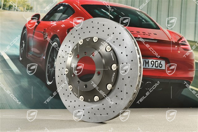 PCCB Ceramic brake disc, 991.2 C2/C2S/C4/C4S/991.1 Turbo/991.2 Turbo, slightly damaged, R
