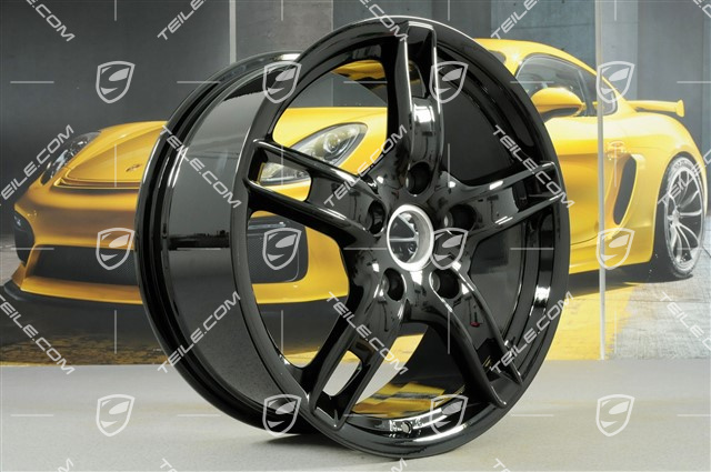 18" Felga Boxster S, 8J x 18 ET57, czarny wysoki połysk