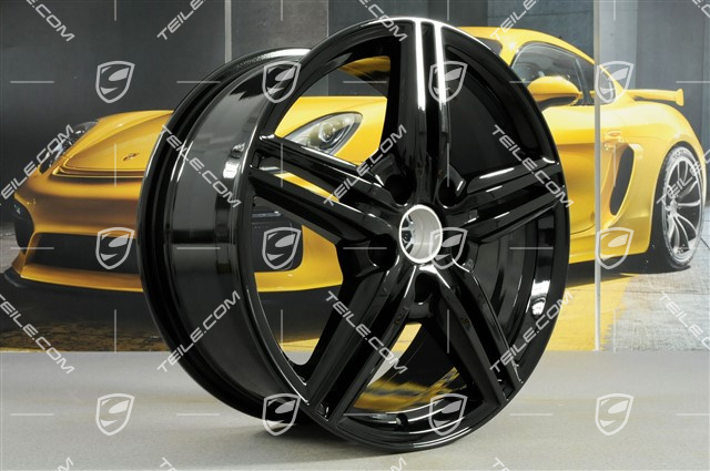 19" Felga Cayenne Design II, 8,5J x 19 ET59, czarny wysoki połysk