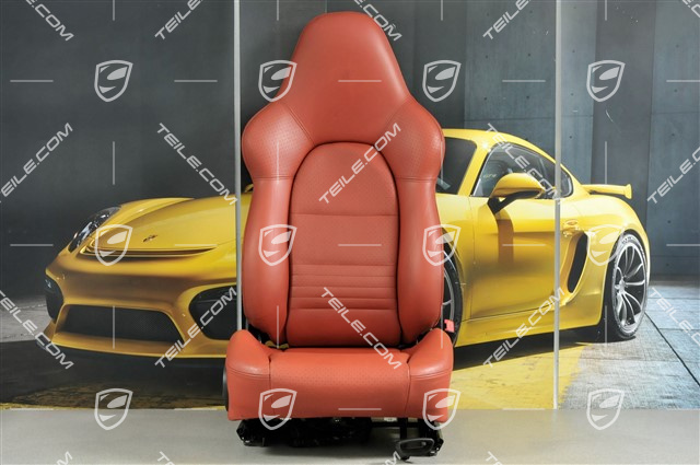 Sportsitz (breit), manuel einstellbar, Leder, Boxsterrot, R