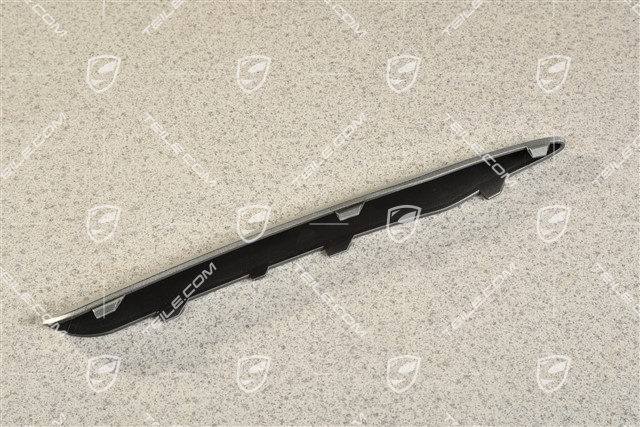 Front bumper retaining frame, upper cover, Titan Metallic, L