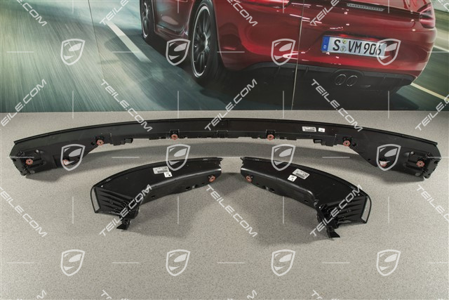 LED tail lights incl. light panel, darkened/black, Black inscription, LEFT+CENTER+RIGHT