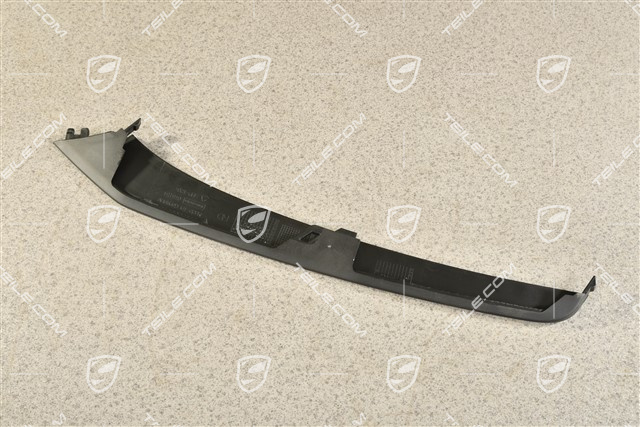 C2, Disc / trim upper for front bumper retaining frame, Black, R
