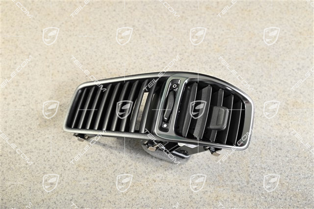 Dashboard side vent / grille, black, L=R