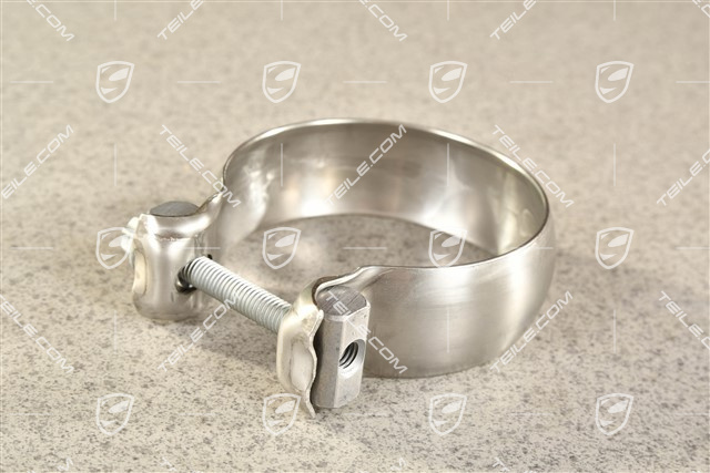 Exhaust system tail pipe clamp, L=R
