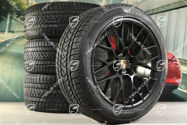 20-inch winter wheels set RS SPYDER, rims 9J x 20 ET26 + 10J x 20 ET19 + Pirelli winter tyres 265/45 R20 + 295/40 R20, satin black, with TPMS