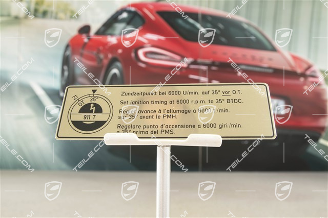 Sticker / badge, Ignition point