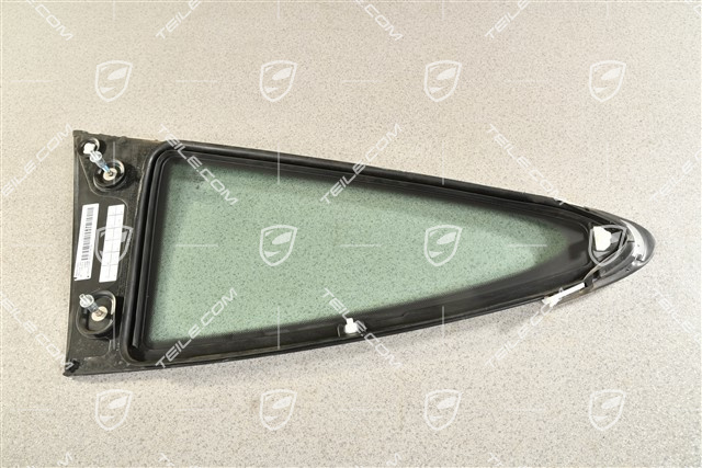 Fondscheibe coupé, Zierleiste Rallyeschwarz, L