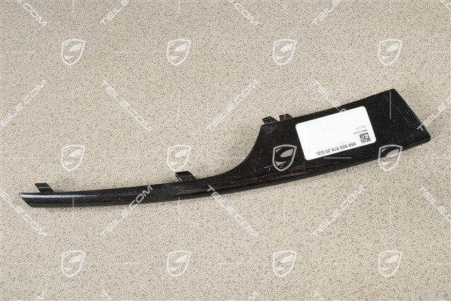 Front bumper disc / trim, lacquered, lower, R