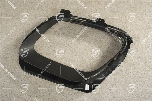 Sport Design / GTS, Rear bumper cover trim exhaust pipe, Black matte, R