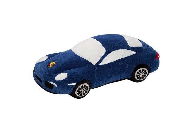 Samochód pluszowy 911 Carrera model 991 niebieski