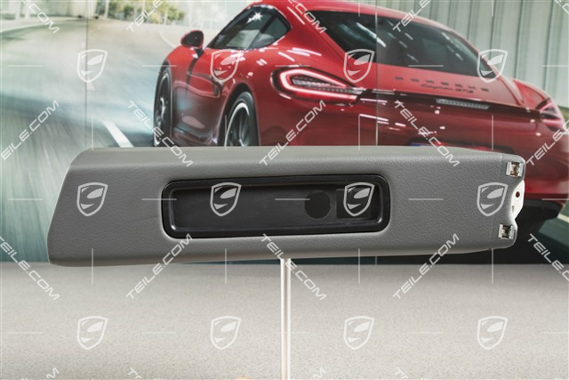 Tapicerka słupka B, Skóropodobna, Stone grey, Coupe, L