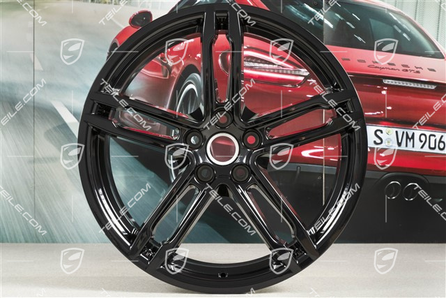 19" Wheel rim, Turbo, 8J x 19 ET21, black high gloss