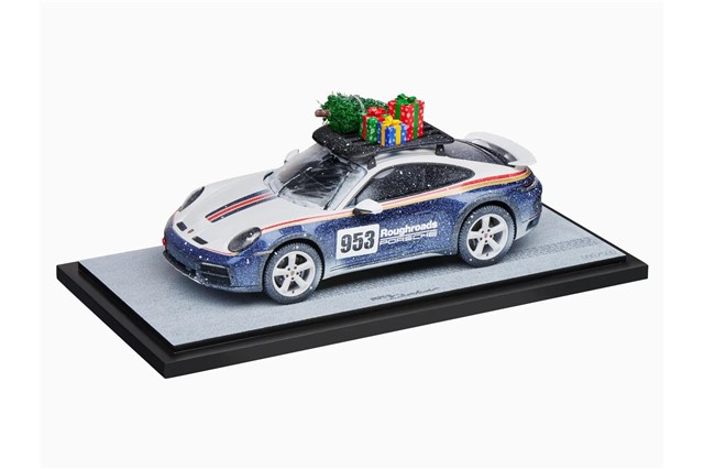 Porsche 911 Dakar (992) Xmas, Limited Edition, multicolor / schwarz, Maßstab 1:18