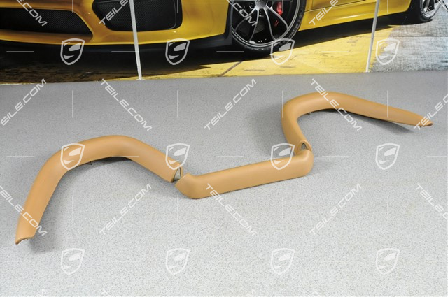 Lining, leather, sand beige, set