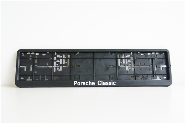 Kennzeichen Unterlage, Kunststoff, Porsche Classic Kennzeichen Unterlage, Kunststoff, Porsche Classic