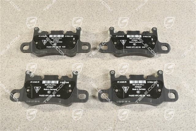 GT3 / GT3RS, Rear brake pad set, PCCB, L+R