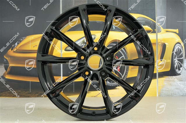 19" Felga Boxster S, 10J x 19 ET45, czarny połysk