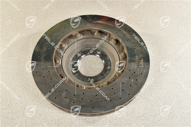 PCCB Ceramic brake disc, 991.2 C2/C2S/C4/C4S/ 991.1 Turbo / 991.2 Turbo, slightly damaged, L