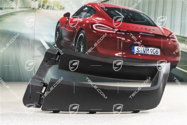 Front bumper spoiler, lateral, black matte, GT2RS, R