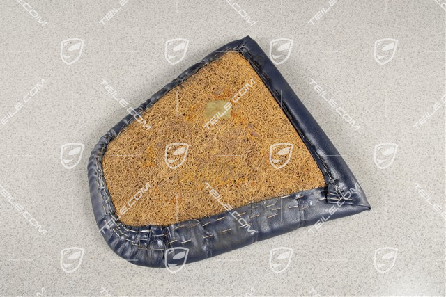 Back seat lower / cushion, Leatherette, Cobalt blue, R