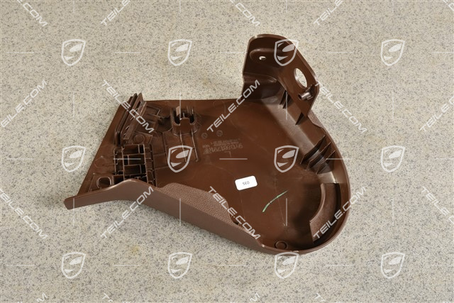 Front seat trim cover, outer, Truffle Brown, L