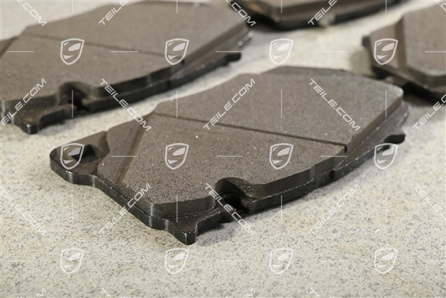 Brake pads set, front axle, Red calipers