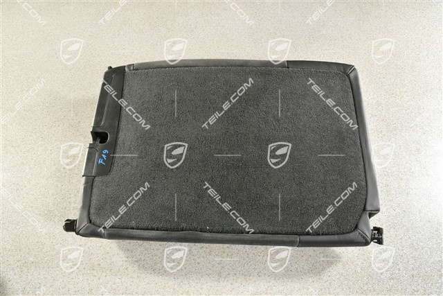 Cabrio / Targa, Notsitzrückenlehne / Rücksitz / Rückenlehne, Hinten, Leder / Alcantara, Schwarz mit Rhodiumsilber Naht Faden, GTS, L