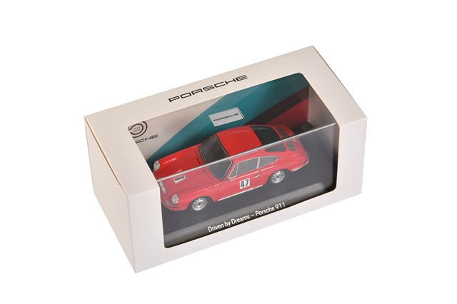 Porsche 911 2.0 Eberhard / Mahle, Driven by Dreams, 75Y, Spark, czerwony, skala 1:43