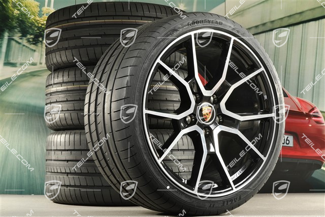 21" RS Spyder Design summer wheel set, rims 9,5J x 21 ET60 + 11,5J x 21 ET66 + Goodyear summer tyres 265/35 R21 + 305/30 R21