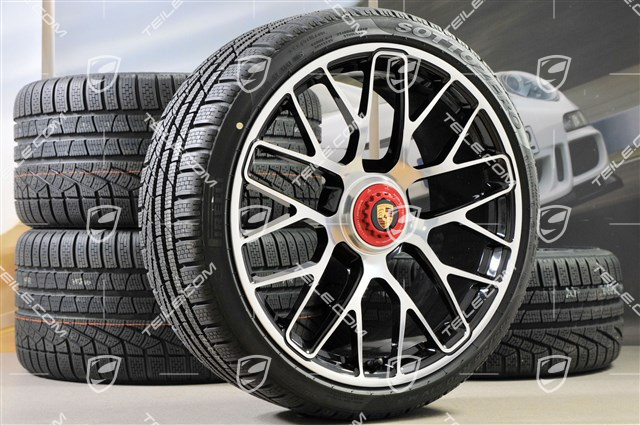 GT3 20" winter wheels  "Turbo S" central locking, 9J x 20 ET51 + 11J x 20 ET59 + Pirelli winter tyres 245/35 R20+295/30 R20, TPMS.