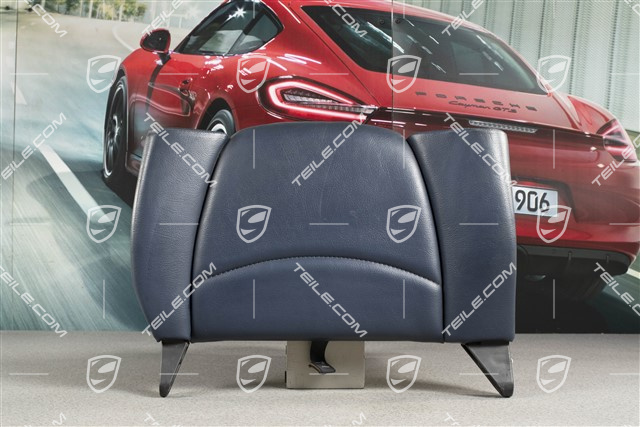 Back seat backrest, rear, leatherette, night blue, cabrio, R