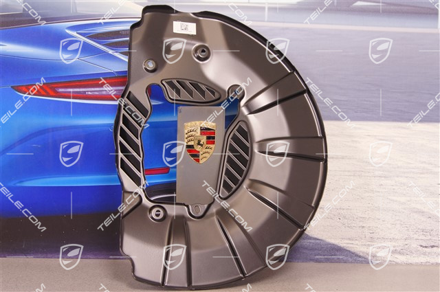 Front axle disc brake protective plate, PCCB, L Front axle disc brake protective plate, PCCB, L