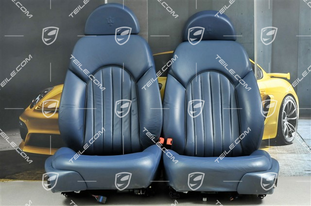 3200GT Sitze, el. einstellbar, Leder, Marineblau, Satz (L+R)