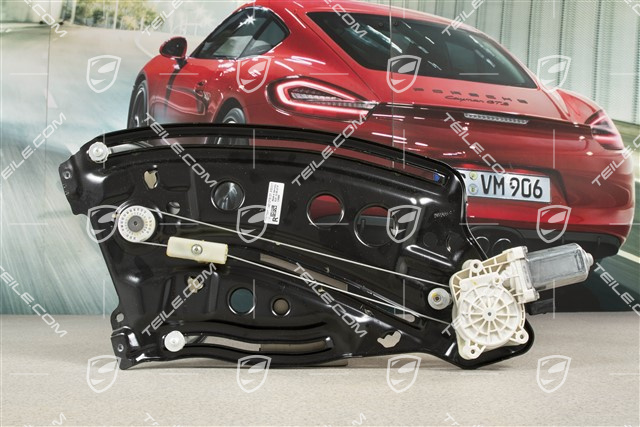 Window lifter for rear quarter glass, Convertible, R