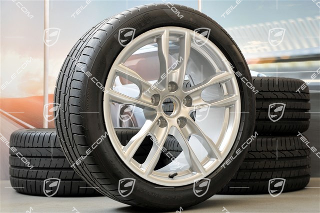 19-inch Boxster S summer wheel set, 8J x 19 ET57 + 9,5J x 19 ET45, tyres 235/40 ZR19 + 265/40 ZR19