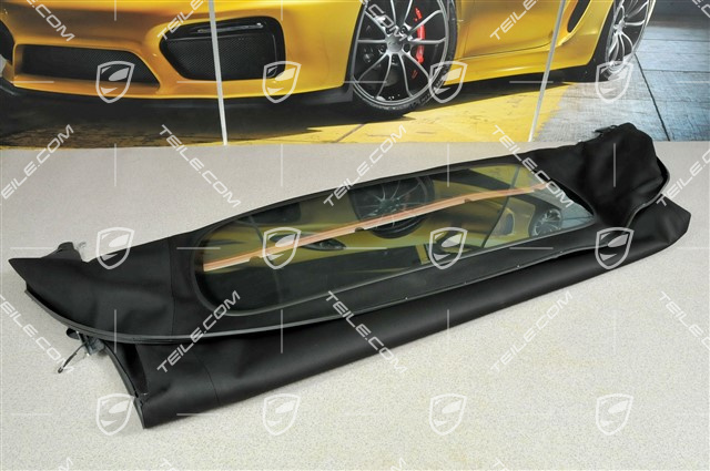 Verdeckbezug mit Scheibe, schwarz Verdeckbezug mit Scheibe, schwarz