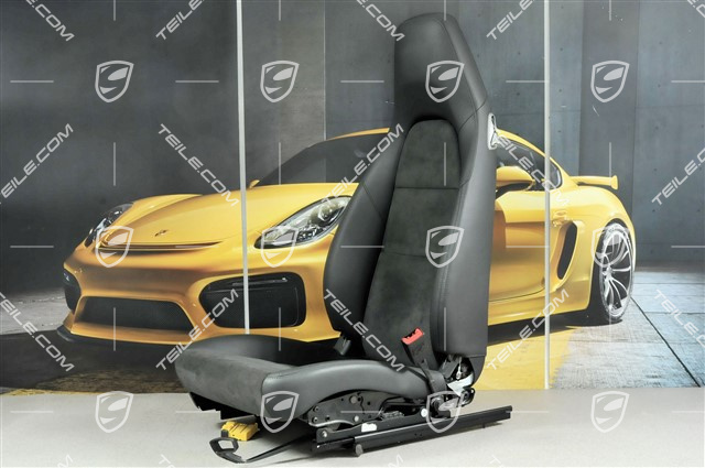 Sitz, manual einstellbar, Kunstleder-Alcantara, schwarz, R