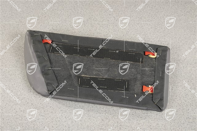 Lordosenstütze / Mittelteil, Raffleder, Spacegrau, Cabrio, R