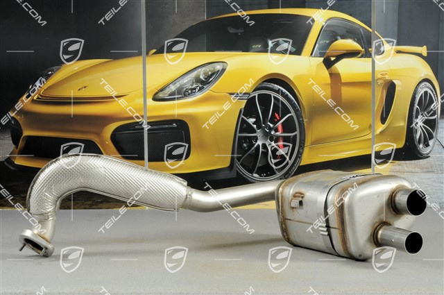 Main exhaust muffler, R Main exhaust muffler, R