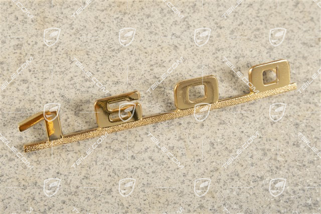 "1600" logo, Gold plated "1600" logo, Gold plated