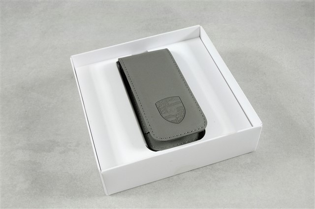 Kay Case, leather, Platinum grey Kay Case, leather, Platinum grey