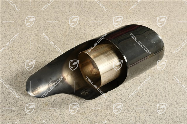 Tailpipe, S 3.0L 250KW, inner/outer, Black, R