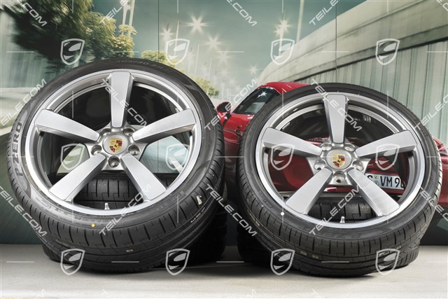 20"+21" Exclusive Design Sommerräder Satz, Felgen 8,5J x 20 ET50 + 11,5J x 21 ET67 + Goodyear Sommerreifen 245/35 R20 + 305/30 R21, mit RDK-Sensoren