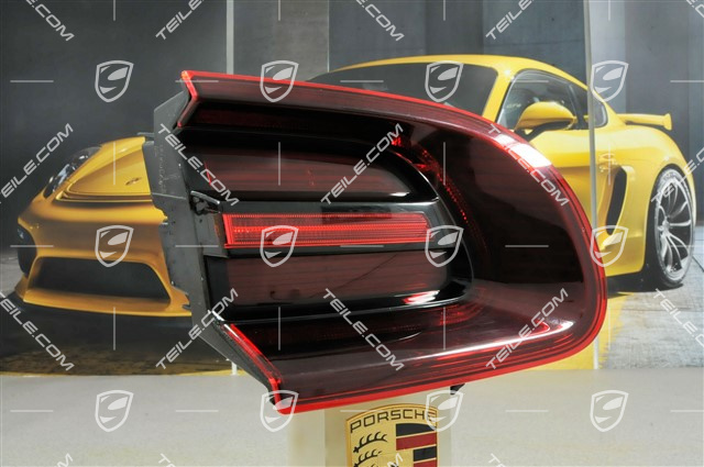 Rear light, inner, red-black (dark), L